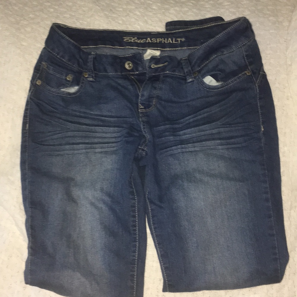 ⚡️FLASH SALE⚡️ Blue Asphalt Skinny Jeans